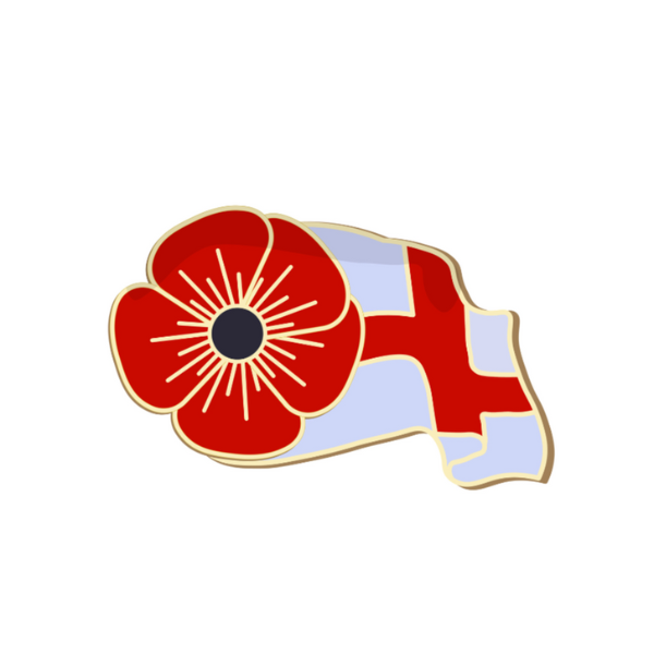 England Flag Remembrance Pin Badge England Flag Remembrance Pin Badge