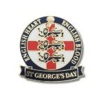 English Heart English Blood Pin Badge English Heart English Blood Pin Badge