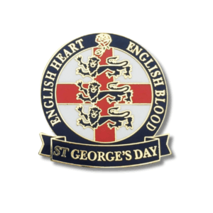 English Heart English Blood Pin Badge English Heart English Blood Pin Badge
